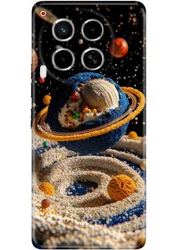 Resim TECNO Camon 30 (CL6) Kılıf Yapay Boşluk Temalı Desenli Darbe Emici Silikon 