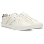 Resim BOSS Logolu Deri Sneaker Ayakkabı Erkek AYAKKABI 50522833 101 