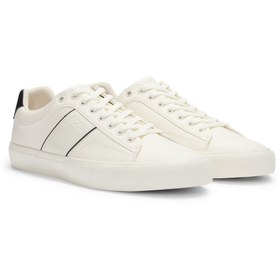 Resim BOSS Logolu Deri Sneaker Ayakkabı Erkek AYAKKABI 50522833 101 