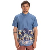 Resim Quiksilver Apero Classic Engineered SS Erkek Mavi Gömlek 