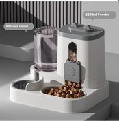 Resim Otomatik Köpek Kedi Besleyici Ve Su Sebili Yerçekimi Mama 