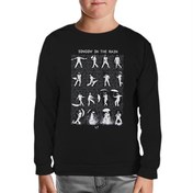 Resim Singin In The Rain Siyah Çocuk Sweatshirt 