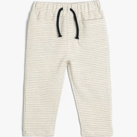 Resim Erkek Bebek Jogger Eşofman Altı Cep Detaylı Beli Bağlamalı Pamuklu 