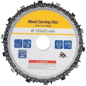 Resim Zincirli Ispiral Kesici Disk 115 Mm Ağaç Kesme Diski Küçük 115mm Avuç Içi Taşlamalara Testere Ch 