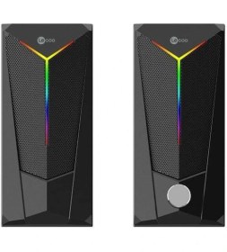 Resim Lenovo Lecoo DS104 Kablolu USB + 3.5mm Jack 6W 80DB Rgb Işıklı 1+1 Gaming Speaker - Hoparlör 
