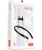 Resim Powerway PS07 Bluetooth Kulaklık Sporcu Boyun Bantlı Ense Tipi Ekranlı Anti Anc Mıknatıslı Kablosuz 