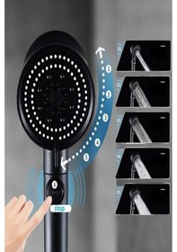 Resim Star Stoplu Siyah El Duşu Siyah 