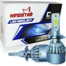 Resim Kingstar Beyaz LED Xenon Şimşek Etkili Far Ampulü H7 
