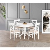 Resim Beyaz 100 100+30 Fiskos Açılabilir Lake Masa Beyaz 