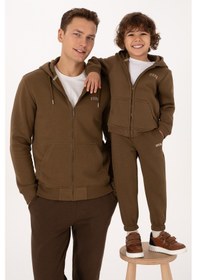 Resim U.S. Polo Assn. Erkek Regular Fit Haki Şardonlu Örme Hırka 50313755-VR027 