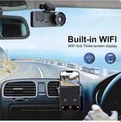 Resim 2/3 Kanal 1080p Dash Cam Arabalar Wifi & App Araba Dvr Kamera G-sensör Gecesi X94-wıfı-2cam None 