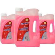 Resim Organik Kullanıma Hazır Antifiriz - 37 Kırmızı Dört Mevsim Antifriz 3 Adet 3 x 3 L 