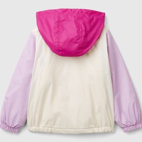 Resim Benetton Kız Bebek Mix Renk Polar Astarlı Yağmurluk - 2-3 Yaş 
