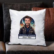 Resim Karikatürlü En İyi Erkek Astronom Yastık 