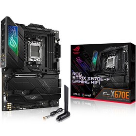 Resim Asus ROG Strix X67E-F Gaming WiFi AMD X670E Soket 6400 MHz DDR5 4xM.2 ATX AM5 Anakart Asus