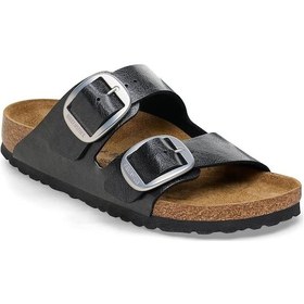 Resim Birkenstock Arizona Big Buckle Bf Graceful Siyah Çift Tokalı Kadın Terlik 1027413 V Siyah 