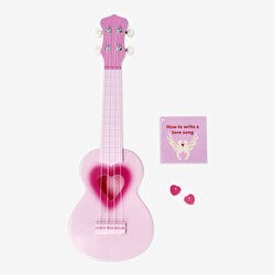 Resim Pembe Kalpli Ukulele 