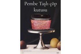 Resim Arabasına Aşıklar Kulübü Pembe Taşlı Araba Içi Çöp Kutusu 