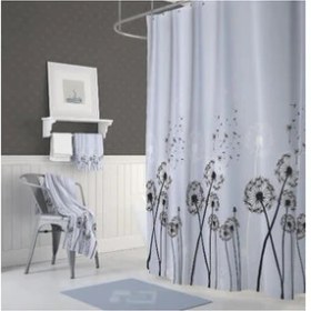 Resim Jackline Duş Perdesi 2200 Gri Çift Kanat 110 x 200 cm 