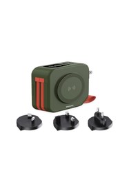 Resim Philips DLP4347CG/00 Çok Fonksiyonlu Standlı 10.000 Mah Dahili Usb-C ve Lightning Kablolu Magsafe Hızlı Şarj Powerbank 1xusb-A, 1xusb-C, Seyehat Duvar Şarj Cihazı, Yeşil 