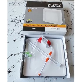 Resim Cata CT-5234 Cata 18 Watt Sıva Üstü Kare Beyaz Işık LED Panel 