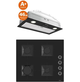 Resim Ferre Mega Plus Serisi SS205 + D050-SA 2'li Cam Ankastre Set 