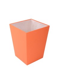 Resim Deri Çöp Kovası Turuncu 