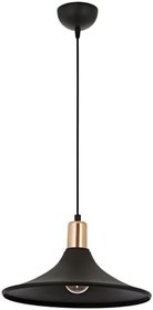 Resim Avonni AV-4106-M28-BSY Siyah Boyalı Modern Avize E27 Metal 30cm 