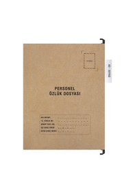 Resim Personel Özlük Dosyası Tek Gözlü Plastik Askılı 50 Adet 