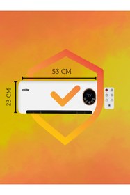 Resim Genel Markalar Ms-210 2000 W Uzaktan Kumandalı Duvar Tipi Fanlı Isıtıcı 