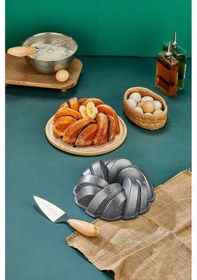 Resim Polochef Esra Döküm Granit Kek Kalıbı Gri 26 Cm Gri 