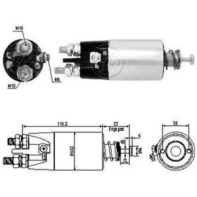 Resim Zm 24v Marş Otomatiği Mıtsubıshı Tipi 5.5 Kw 2 Delik kulaksız N11.18974 