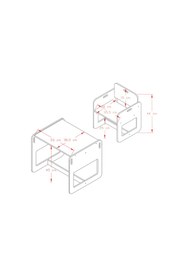 Resim Minera 2-4 Yaş Kumru Ahşap Montessori Aktivite Oyun Masa Sandalye Seti(1 Masa+1 Sandalye)/Beyaz 
