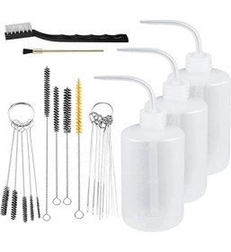 Resim Journeyman1 24 Adet Püskürtme Tabancası Temizleme Kiti Sprey Boya 500 ml Plastik Sıkma Yıkama Şişesi Tüp Şişe Fırçaları Boya Tabancası Temizleme Kiti (Yurt Dışından) 