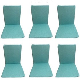 Resim Sandalye Minderi Arkalıklı Fermuarlı Süngerli-6 Adt(Suyeşlkırçıl) (532430941) 