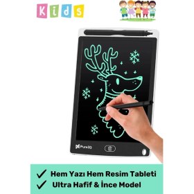 Resim Premium LCD Ekranlı Kalemli Dijital Çizim Tableti Yazı Tahtası Boyama Resim Akıllı Tablet 8,5 Inç 