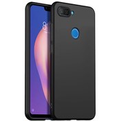 Resim Matte Silicone Xiaomi Mi 8 Lite Kılıf Siyah Microsonic
