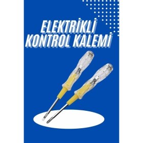 Resim Mey Ithalat® Çift Uçlu Kontrol Kalemi Elektrik Test Kalemi Şeffaf 