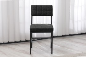 Resim NOVA MUTFAK MASA TAKIMI, 2 SANDALYE, BEYAZ, 70X70 CM, ANTRASİT 