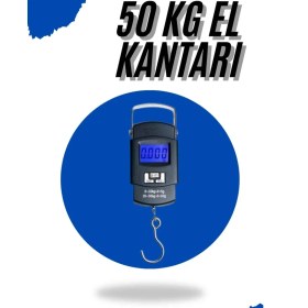 Resim El Kantarı Dijital El Terazisi 50 kg Kapasiteli LCD Ekranlı 