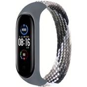 Resim Cloud011 Mi Band 3 4 5 6 7 Uyumlu Naylon Örgü Tek Halka Esnek Kayış S 