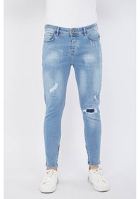 Resim Erkek Yama Detaylı Açık Mavi Jean 001 