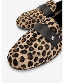 Resim Valmenti Kadın Hakiki Deri Leopar Loafer Ayakkabı 35 2028 Bn Ayk Y25 Leopar Dr Leopar 