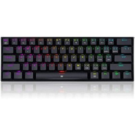 Resim K630-RGB Dragonborn %60 Blue Switch Siyah Mekanik Kablolu Oyuncu Klavyesi 