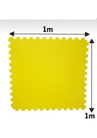 Resim Tatami Zemin Minderi 100X100 13Mm Kalınlık-13Mm 100X100 Sarı 