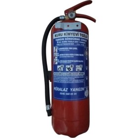 Resim Miralaz Ticaret 6 kg Askı Aparatlı Kuru Kimyevi Ruhsata Uygun Yangın Söndürme Cihazı 4 Yıllık 