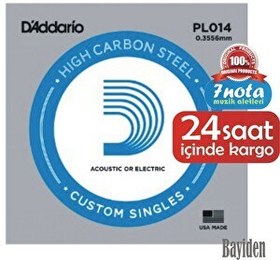 Resim D'Addario PL008 Elektro ve Akustik Gitar Tek Tel 