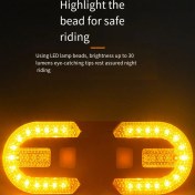 Resim Gorgeous LED Bisiklet Uzaktan Kumanda Dönüş Sinyali Arka Lambası (Yurt Dışından) 