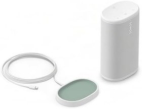 Resim Sonos Play ile tanışın | Güçlü, taşınabilir ve her şeye hazır olan Play, gittiğiniz her yerde büyük stereo ses ve tüm gün pil ömrü sunar. (Beyaz) 