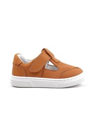 Resim Rakerplus Bheem Hakiki Deri Turuncu Cırtlı Bebek Sneaker Sandalet Turuncu 
